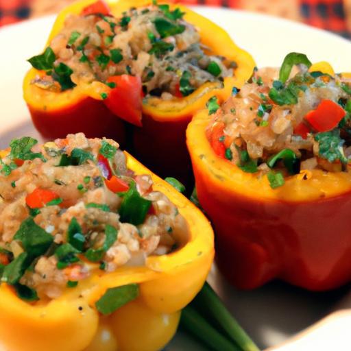 Quinoa-Stuffed Bell Pepper Bites: Nutritious Snack Idea