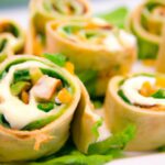 Savory Roasted Veggie Pinwheels with Cream Cheese Swirl