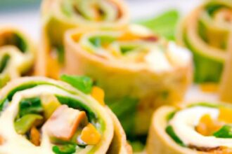 Savory Roasted Veggie Pinwheels with Cream Cheese Swirl