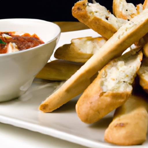 irresistible Cheesy Garlic Breadsticks with Zesty Marinara Dip