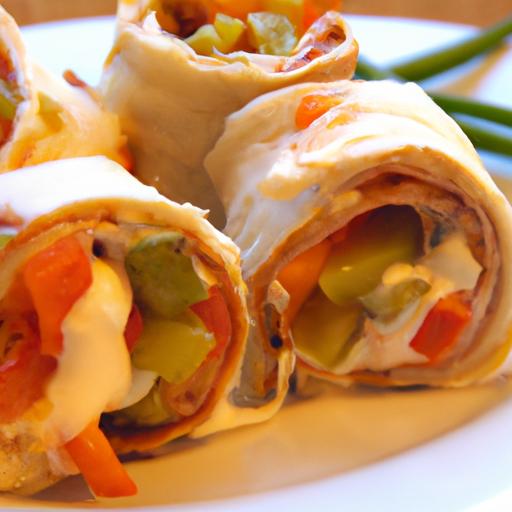 Savory Roasted Veggie Pinwheels with Cream Cheese Swirl