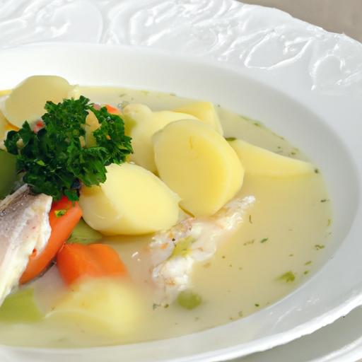 Hearty ​Fish​ Soup with Potatoes and Fresh Dill Delight