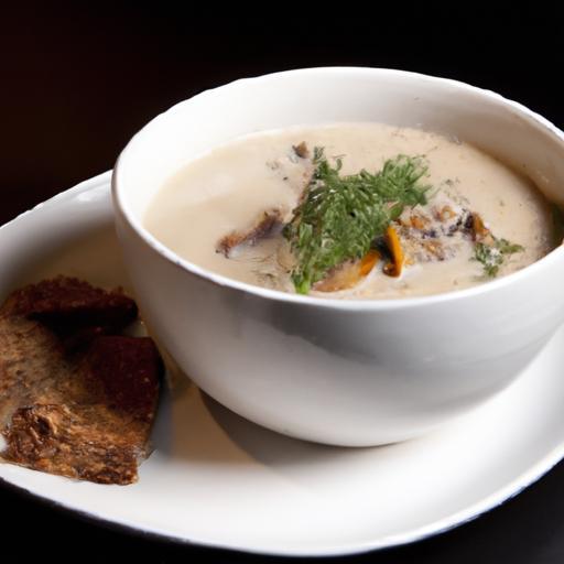 Savor Nature’s Bounty: Wild Mushroom Soup with Fresh Dill