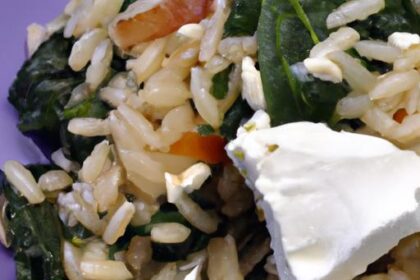 Mediterranean Delight: Baked Orzo with Feta & Spinach