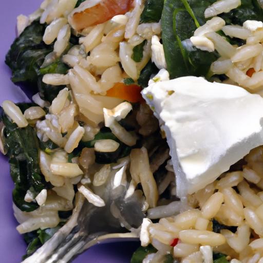 Mediterranean Delight: Baked Orzo with Feta & Spinach