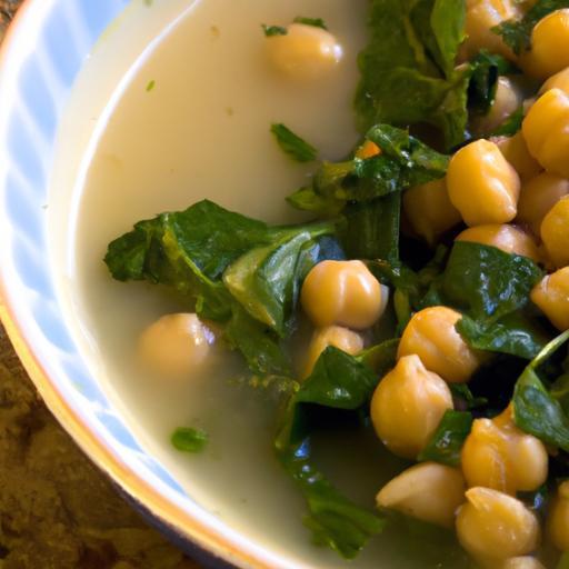 Brighten Your Bowl: Chickpea & Spinach Soup with Lemon