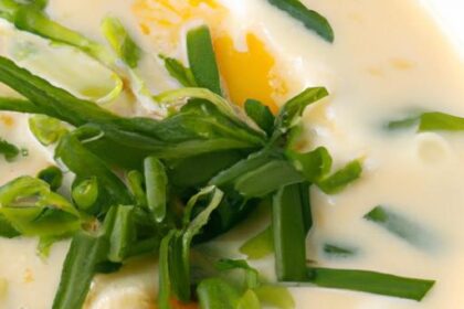 Silky Egg Drop Soup with Fresh Green Onions: A Simple Delight