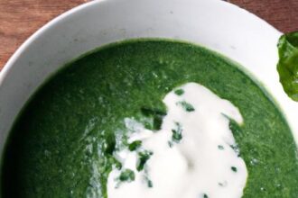 Creamy Spinach Soup with Coconut Milk: A Tropical Twist