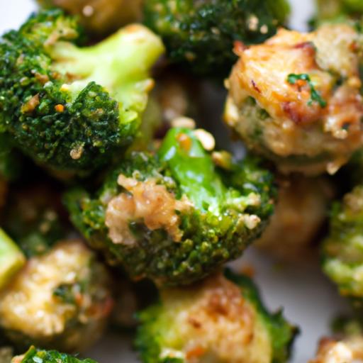 Golden Cheesy Roasted Broccoli Bites: A Flavorful Twist