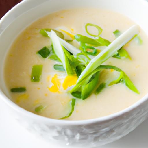 Silky Egg Drop Soup with Fresh Green Onions: A Simple Delight