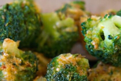 Golden Cheesy Roasted Broccoli Bites: A Flavorful Twist