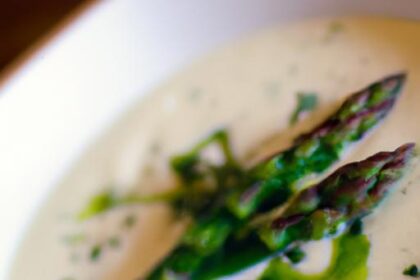 Creamy Asparagus & Potato Soup Infused with Garlic Bliss