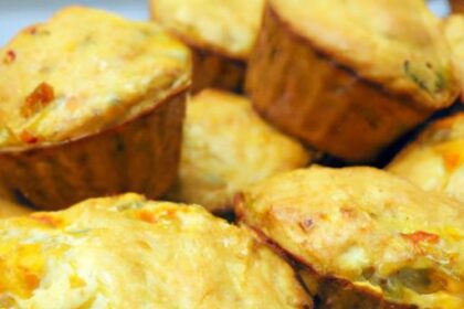 Cheesy Veggie-Packed Muffins: Savory Bites of Goodness