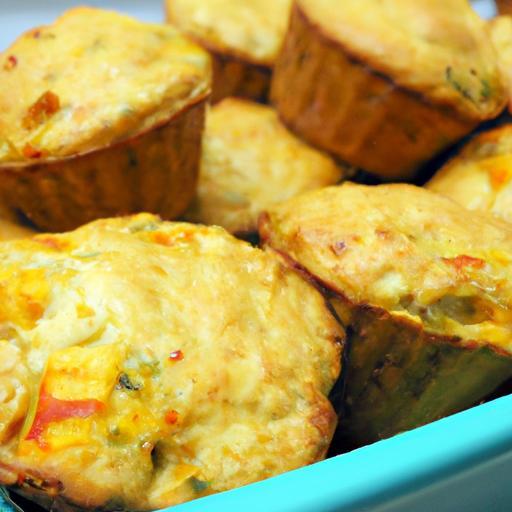 Cheesy Veggie-Packed Muffins: Savory Bites of Goodness