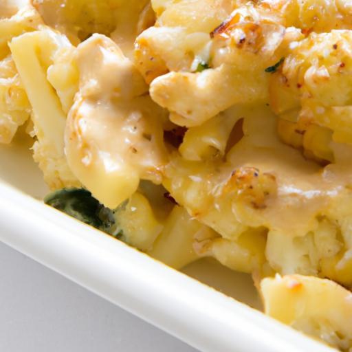 Golden Baked Pasta with Roasted Cauliflower & Parmesan Delight