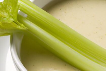 Velvety Cream of Celery Soup with a Hint of Sweet Onion