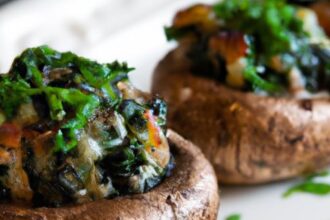 Green Goodness: Delicious Spinach Stuffed Mushrooms Recipe