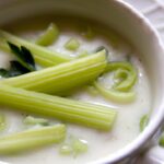 Velvety Cream of Celery Soup with Savory Onion Twist
