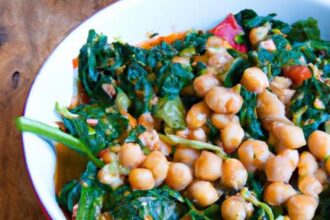 Hearty Spinach & Chickpea Stew Infused with Smoky Paprika