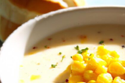 Velvety Creamy Corn Chowder with Sweet Peppers Delight