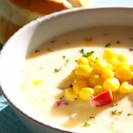 Velvety Creamy Corn Chowder with Sweet Peppers Delight