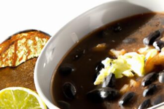Zesty Spice and Citrus: Black Bean Soup with a Lime Twist