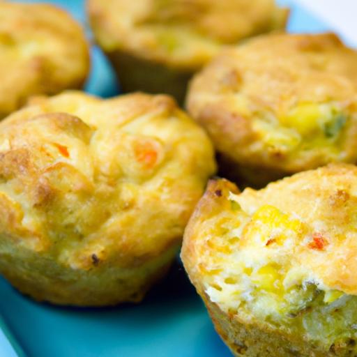 Cheesy Veggie-Packed Muffins: Savory Bites of Goodness
