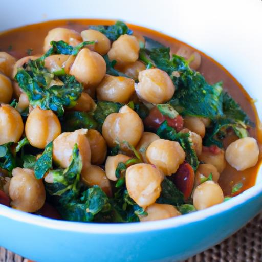 Hearty Spinach & Chickpea Stew Infused⁣ with Smoky Paprika