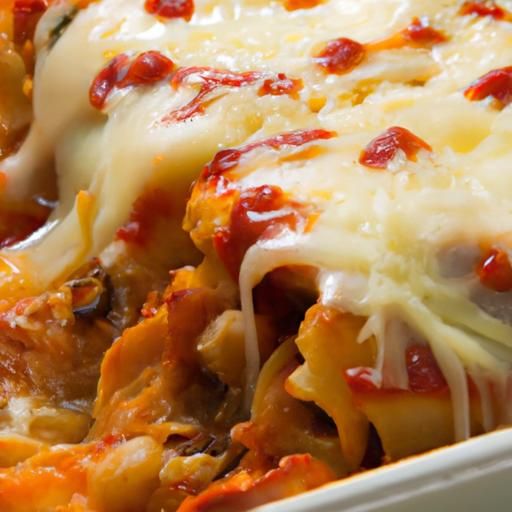 Cheesy Spaghetti Pie Delight with Rich Marinara Sauce