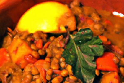 Golden Glow: Hearty Squash and Lentil Stew with Turmeric