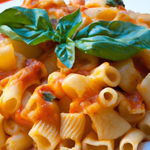 Savory Layers: Crafting Tomato Basil Baked Macaroni Delight