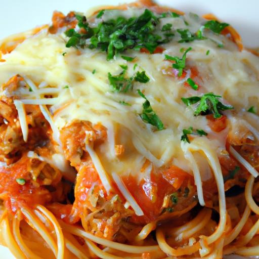 Hearty Baked Spaghetti: Ground Turkey Meets Mozzarella Magic