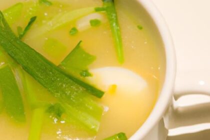 Silky Egg Drop Soup with Fresh Green Onions: A Comfort Classic