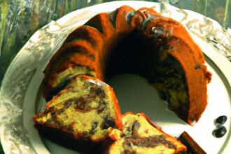 Swirl Delight: The Art of Choco-Hazelnut Marble Cake