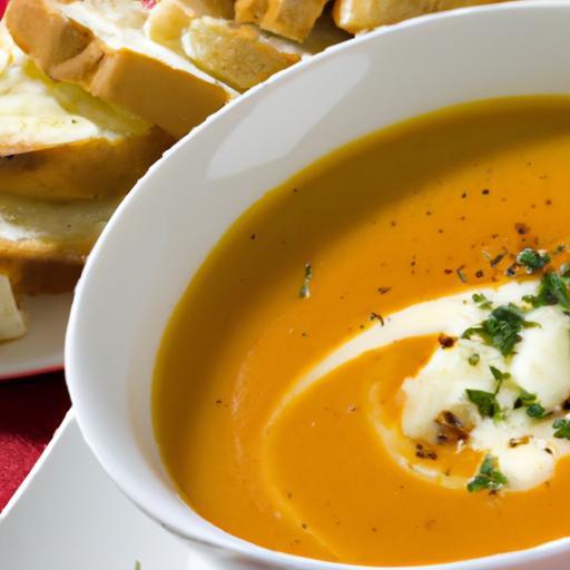 Velvety Roasted Red Pepper & Gouda Cheese Soup Delight