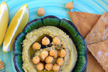 Creamy Chickpea & Avocado Dip Paired with Gluten-Free Crackers