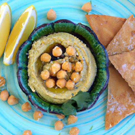 Creamy Chickpea & Avocado Dip Paired with Gluten-Free Crackers