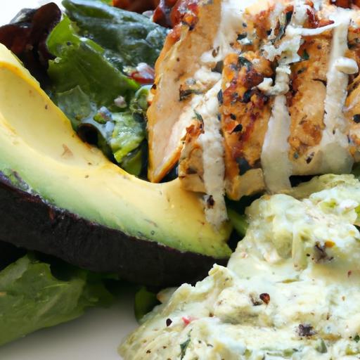Savor the Perfect Pair: Grilled Chicken Meets Avocado Salad