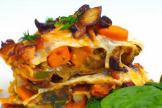 Hearty Vegan Lasagna with Creamy Cashew & Veggie Layers
