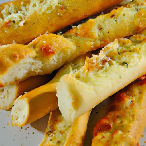 Golden Cheesy Garlic Breadsticks Perfect for Marinara Dip