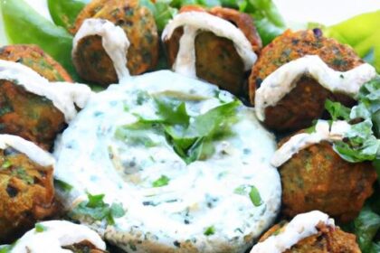 Crispy Baked Falafel with Refreshing Tzatziki Sauce Recipe