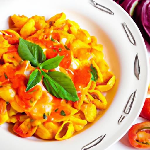 Savory Layers: Crafting Tomato Basil Baked Macaroni Delight