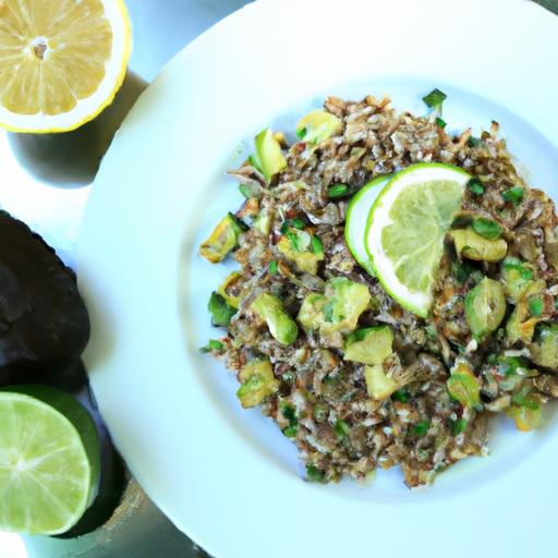 Zesty Quinoa & Avocado Salad with Refreshing Lime Drizzle