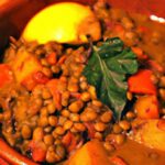 Golden Glow: Hearty Squash and Lentil Stew with Turmeric