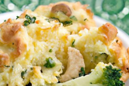 Crunchy Cheesy Broccoli Casserole with Ritz Crackers Delight