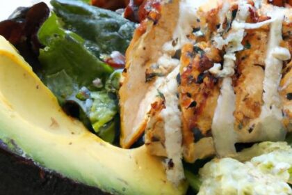 Savor the Perfect Pair: Grilled Chicken Meets Avocado Salad