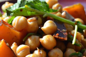 Harvest Harmony: Roasted Pumpkin & Chickpea Salad Delight