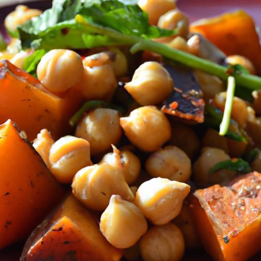 Harvest Harmony: Roasted Pumpkin & Chickpea Salad Delight