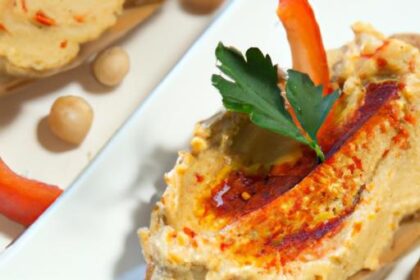 Savor the Flavor: Roasted Red Pepper Hummus Crostini Delight