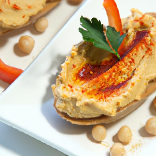 Savor the Flavor: Roasted Red Pepper Hummus Crostini Delight